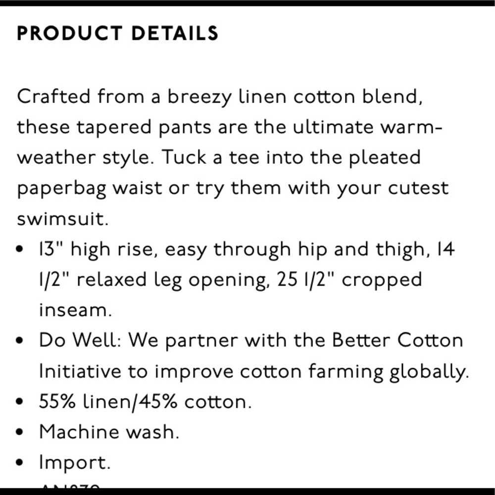 NWOT Madewell Paperbag Pants - Picture 5 of 5